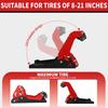 Heavy-duty Steel Motorcycle Front Wheel Stand Wheel Chock Upright For Trailer Mount Trailer Rack Parking Fixed Frame Dirt Bike