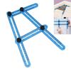 Measuring Instrument Angleizer Foursided Ruler Mechanism Slide Tool Template