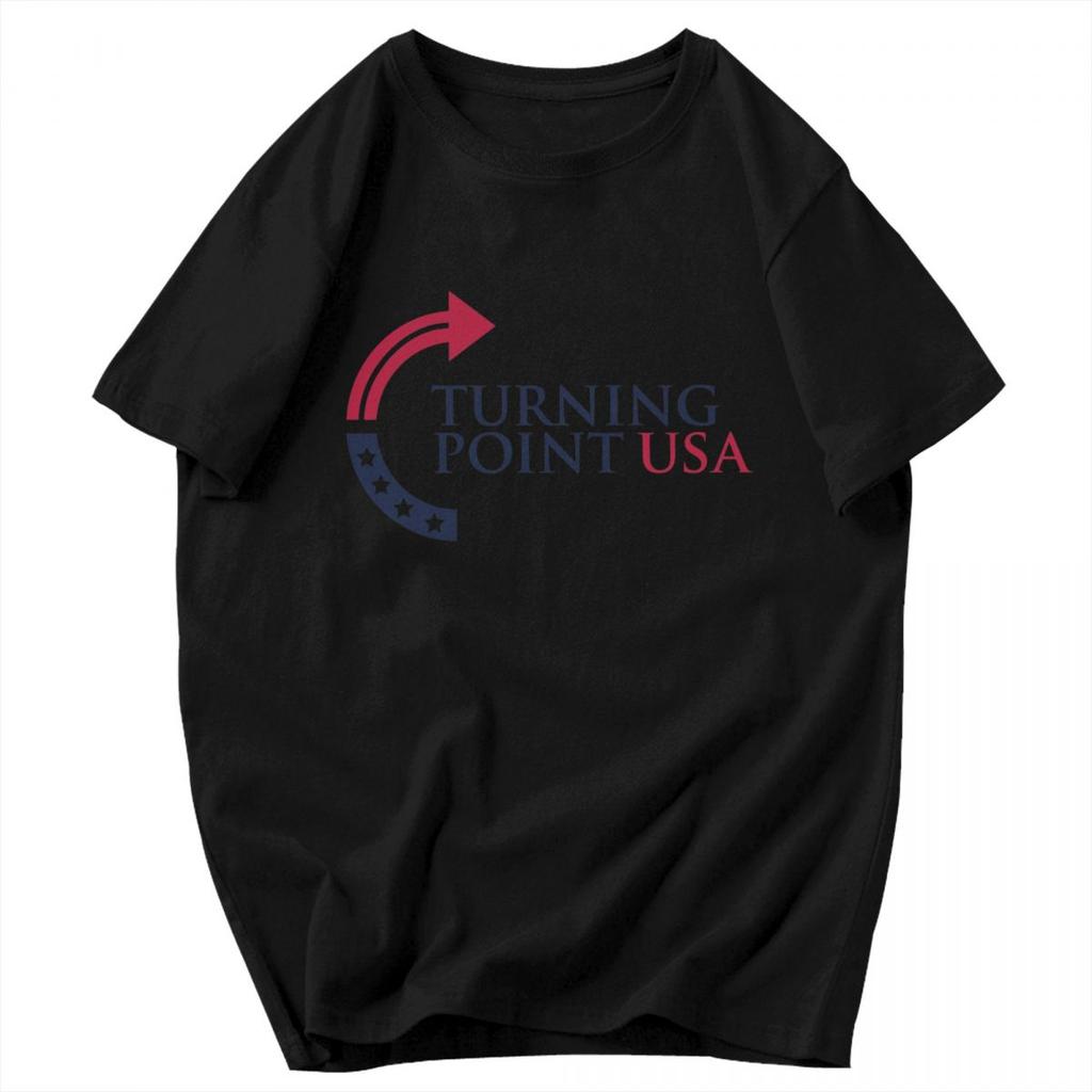 Men T Shirt Turning Point USA Fun Gifts Y2K Graphic Customized Unisex Clothing T Shirts