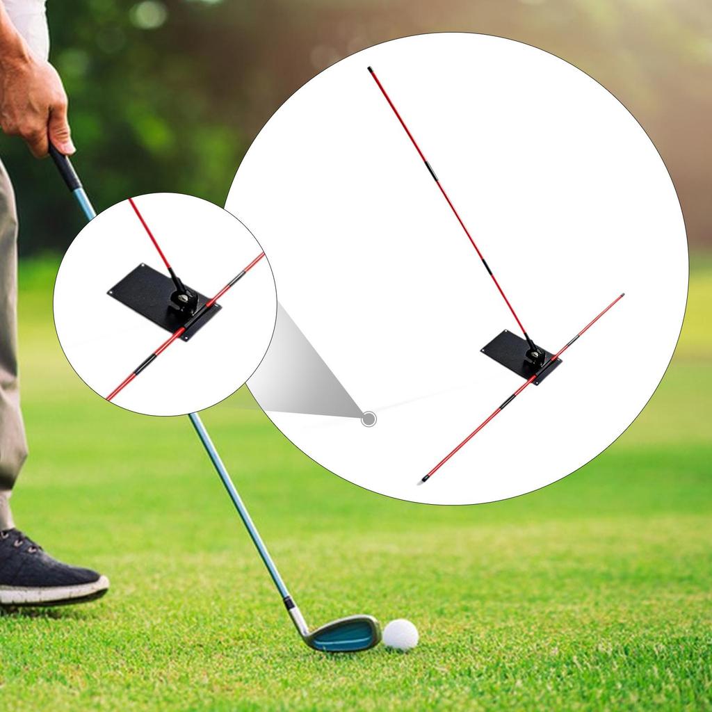 Golf Swing Training Aid with Alignment Rods Portable Posture Corrector Practice Tool for Sport Golf Accessories