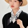 Spring, Autumn And Summer Ins Small Square Scarf Women'S Versatile Decorative Literary Korean Small Silk Scarf Thin Scarf Gauze