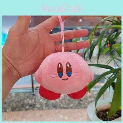 Charming Smiling Kirby Plush Keychain Collectible Cute Cartoon Animal Figure 10cm