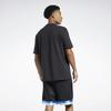 Reebok Drop Shoulder Sleeve T Shirt Unisex Black GV3452
