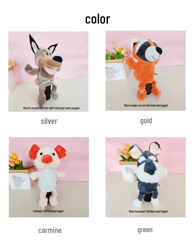 Cartoon Animal Hand Puppet Plush Doll for Kids' Interactive Play