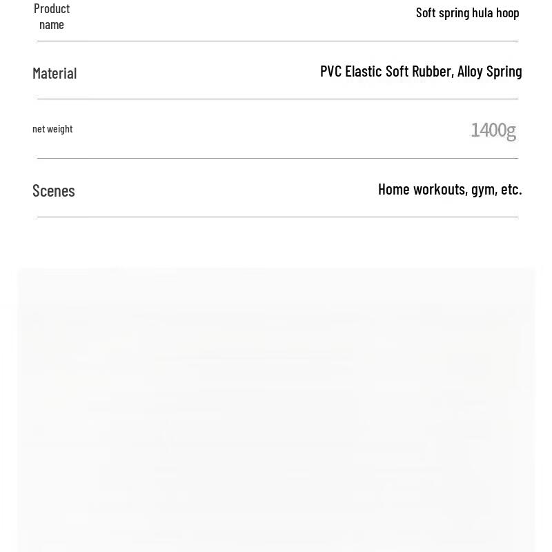 Soft Spring Fitness Hula Hoop