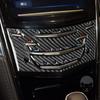 For Cadillac ATS 2013- Sedan Accessories Car Carbon Fiber Interior CD Radio Panel Trim Sticker Modification