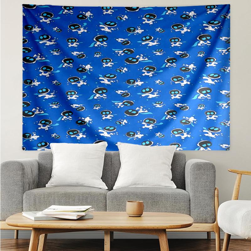 Arazzo Appeso Avventura Spaziale Astro Bot per Camera da Letto, Soggiorno, Sala Giochi, Stanza d'Arte Decorativa Arazzo da Parete Regali per le Feste e Compleanni