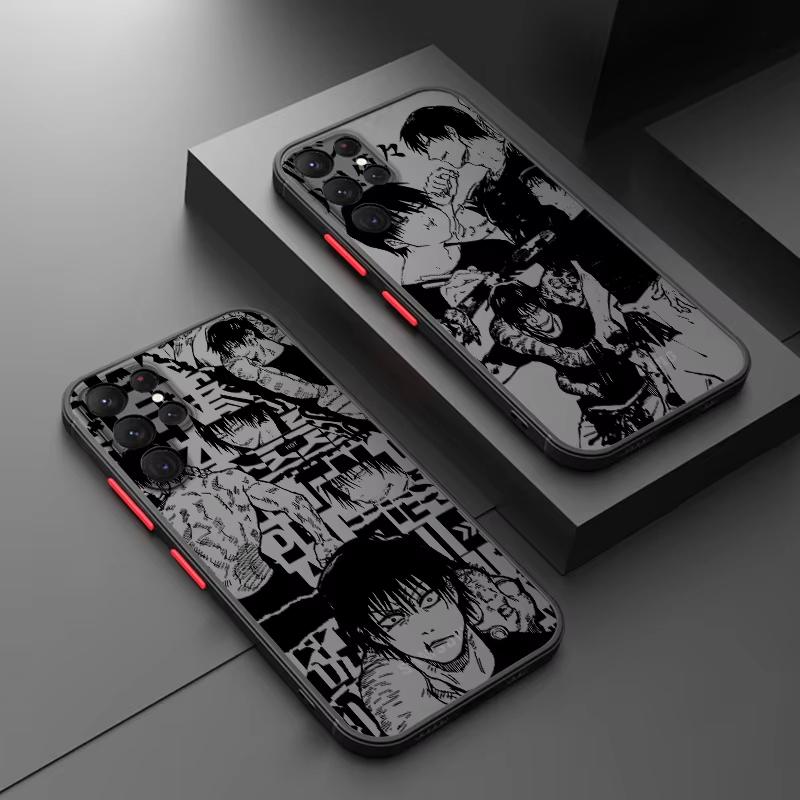 Anime Jujutsu Kaisen Toji Phone Case for Samsung Galaxy S24 S23 S22 S21 S20 Plus Ultra FE A73 A72 A71 A52 A51 A32 Note 20 Case