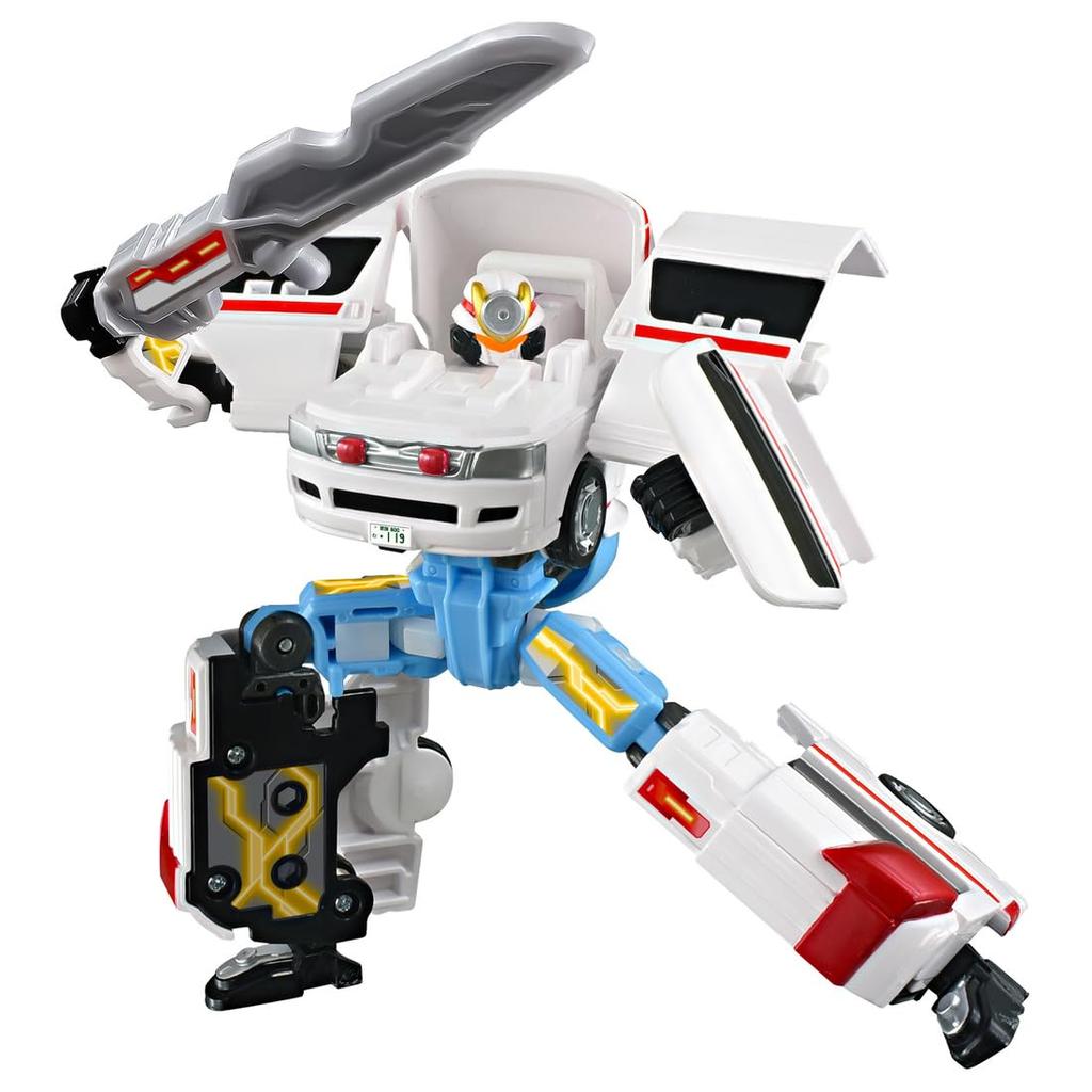 TAKARA TOMY Tomica Job Laborer TJB03 Medibraver Toyota Himedic Ambulance Mini Car Toy for Ages 3 and Up