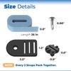 Pool Solar Cover Strap Clip Reel Attachment Set Tube and Solar Cover Fastening Set for Swimming Pool Cover Roller