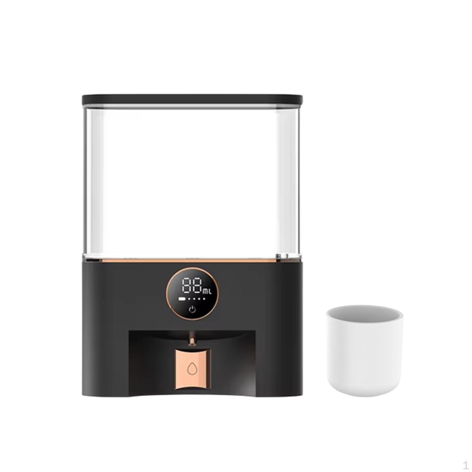 

Автоматический дозатор ополаскивателя для полости рта, аксессуар для ванной комнаты, регулируемый цифровой дисплей, количественный чёрный