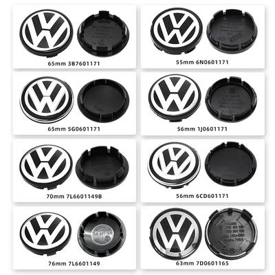 2025 Gorące 4 szt. Naklejki na dekielki piast kół samochodowych Dekoracja piasty akcesoria do Volkswagen R Golf 4 Motion GTI Polo Touran