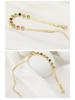 18K Gold-Colored Zircon Necklace & Bracelet Set: Stylish Clavicle Chain and Trendy Design for Women