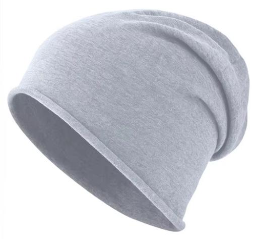 Pure Cotton Breathable Jacquard Maternal Windproof Moon Cap Women's Solid Color Sports Pullover Cold Beanie Outdoor