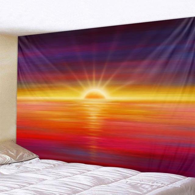 Landscape Illustration Big Tapestry Fantasy Art Wall Hanging Bohemian Psychedelic Hippie Home Room Background Wall Decoration