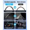 Upgrade Nmoiss Windshield Sun Shade Umbrella - [Vinyl Coating Heat Shield] Protect Car from Sun Rays & Heat Damage Keep Cool and Protect Interior,