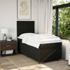 Vidaxl Continental Bed With Mattress, Black, Fabric, 80X200 Cm