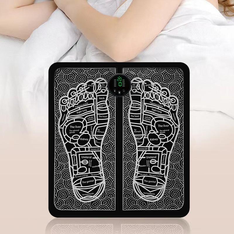 Foot Massager Pad Electric USB Rechargeable Foot Massage Mat with 12 Modes 19 Intensity Foot Care and Relaxing