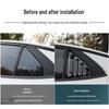 Trumpchi Shadow Leopard Hintere Seitenlüftungsgitter-Zierleiste - Modifizierter Heckscheiben-Lüftungsschlitz-Aufkleber