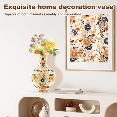 Yousheng Beleuchtete 3D Puzzle Vase 200 Puzzleteile Vase Dekorative Vase mit Licht Puzzle Kunstprojekt zur Stressreduzierung Einweihungseinzug Heimdekoration