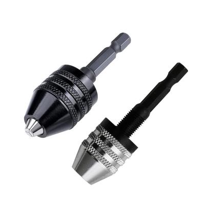 Quick Change Hexagonal Handle Three Jaw Self Centering Twist Drill Chuck 0.3-6.5mm 1PC