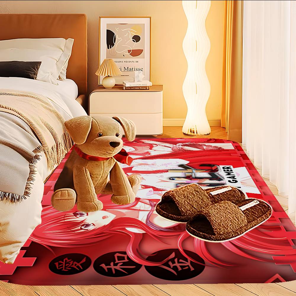 High School DxD Anime Floor Mat INS Style Soft Bedroom Floor House Laundry Room Mat Anti-skid Household Carpets