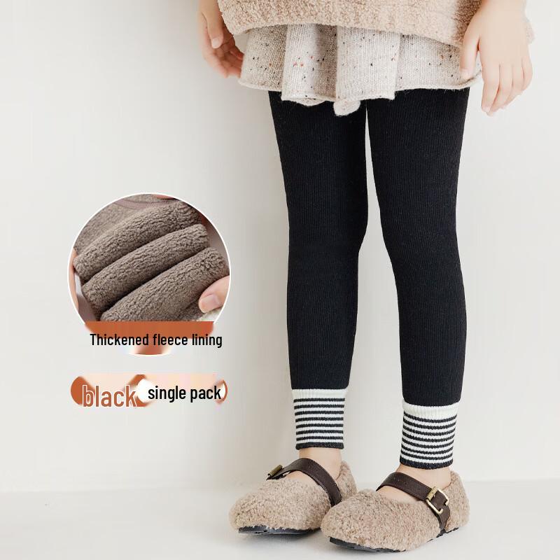 BREAD RABBIT Girls  Fleece Lined Tights XL