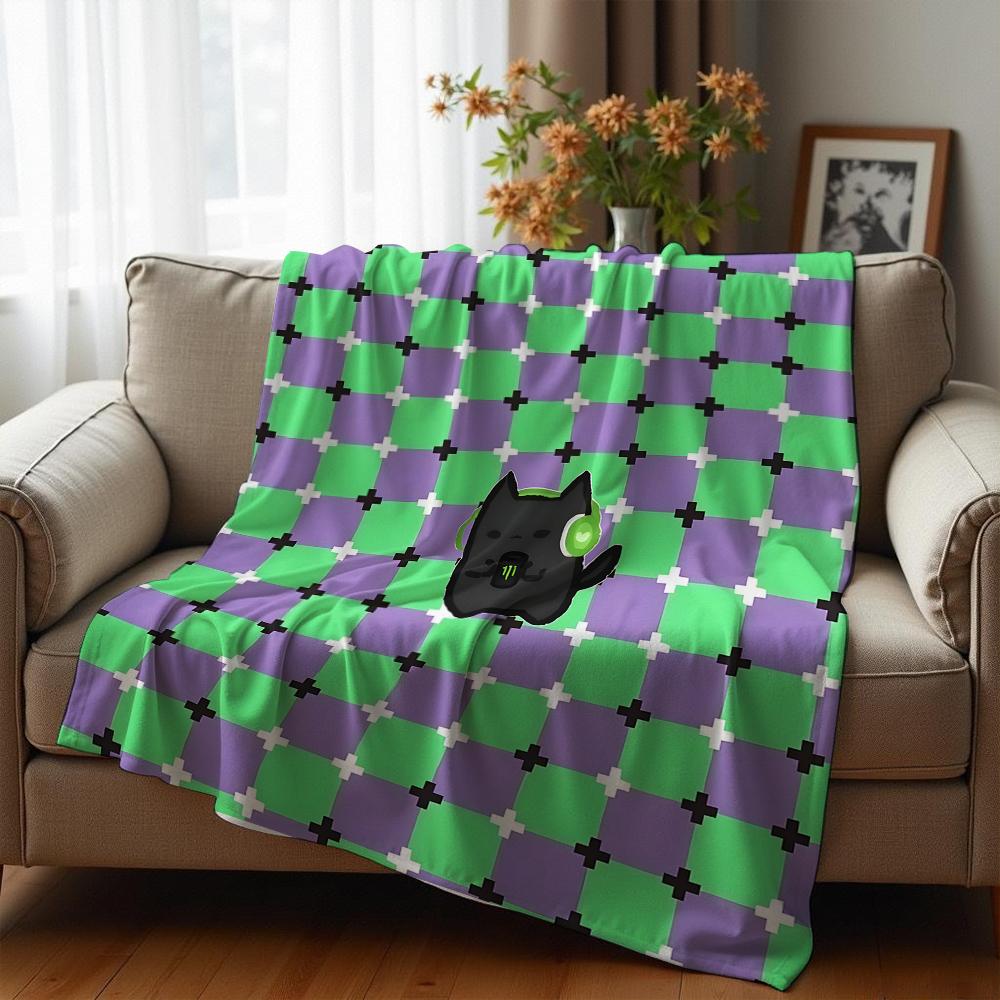 Crisp Red Apple Fruit Anime Cartoon Flannel Blanket Soft Warm Throw for Bedroom Sofa Car Kids Holiday Gift