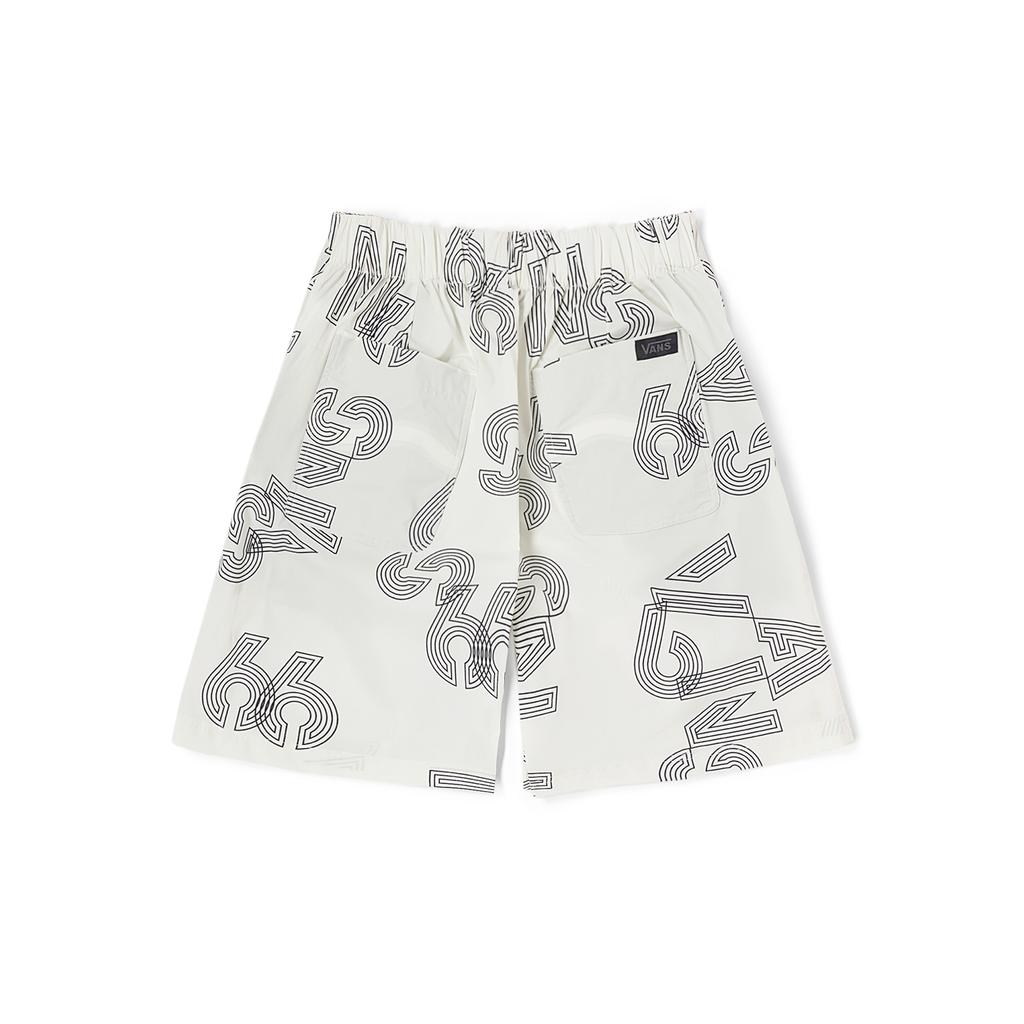 Vans Alphabet Striped Jacquard Woven Straight Casual Shorts Women Shorts Beige VN000F28YL0