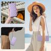 For iPhone 16 Case Rhombus Stitching Wallet Stand Leather Phone Cover with Long/Short Strap