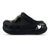 ZY Zhiyu Bow Love Graffiti Trend Versatile Lady Hole Shoes Unisex Same Black
