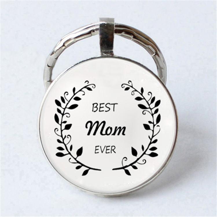 Keychain Accessories Pendant Floral Thanksgiving Text Good Friends Retro Personalized Keychain Gift Pendant