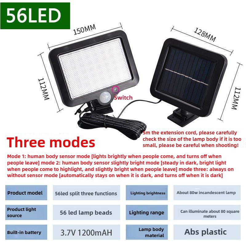 Solar Garden Outdoor Waterproof Lighting Induction Wall Lamp