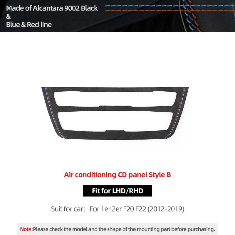 Betterhumz For BMW F20 F21 F22 Series 1 2 M235i Car Interior Air Conditioner CD Trim Panel Sticker Made of Alcantara Accessories