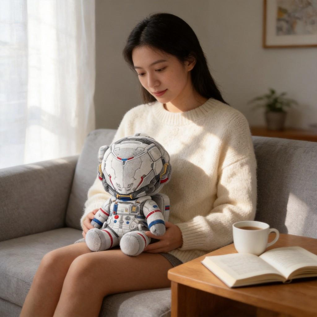 Pragmata Hugh Diana Plush Toy Game Character Stuffed Doll Collectible Soft Fluffy Figure Gift