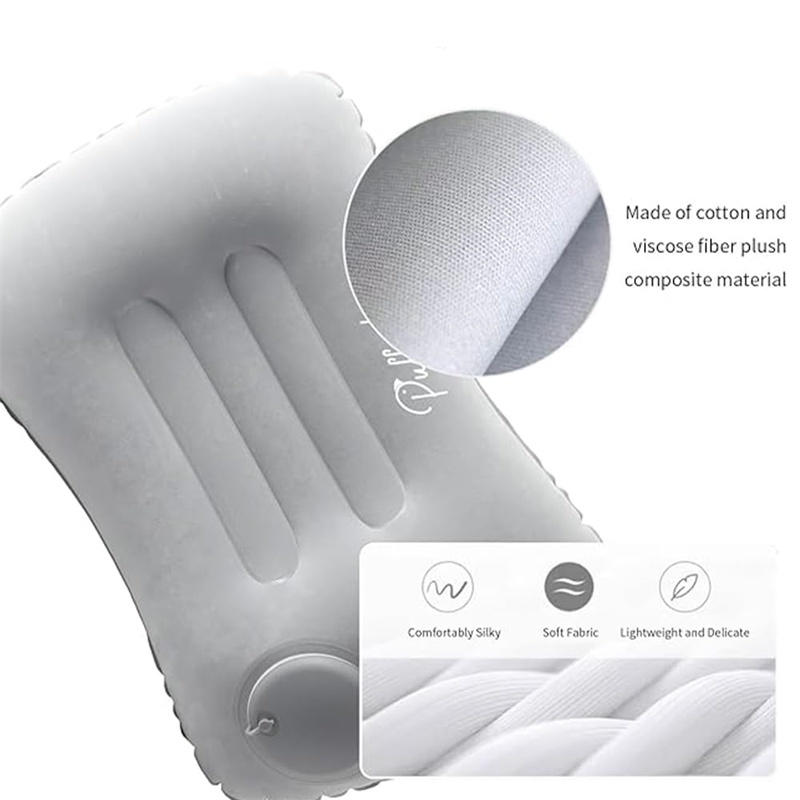 Portable Comfortable Inflatable Pillow, Camping Pillow, Pool Pillow, Ultra Soft Car Pillow for Neck and Lumbar Support