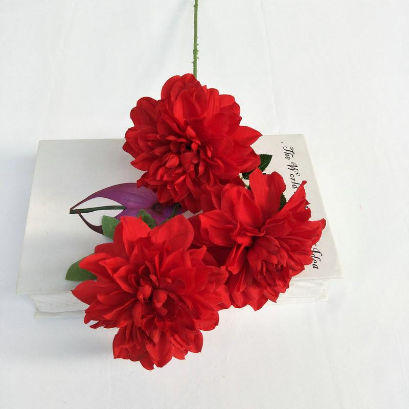 

Dahlia Long Stem Bouquet For Wedding Centerpiece And Living Room Decor