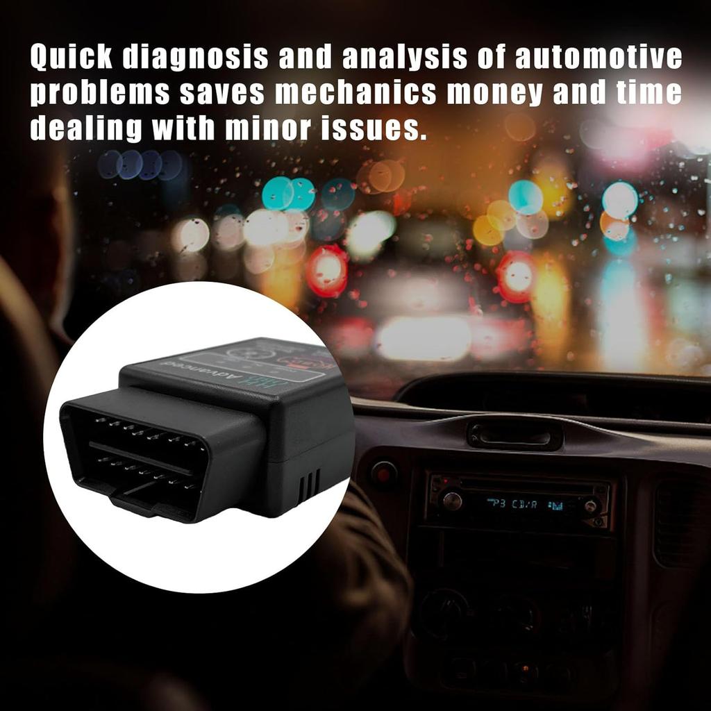 Bluetooth OBD2 Scanner, Wireless Code Reader & Check Engine Diagnostic Tool for iOS/Android/Windows