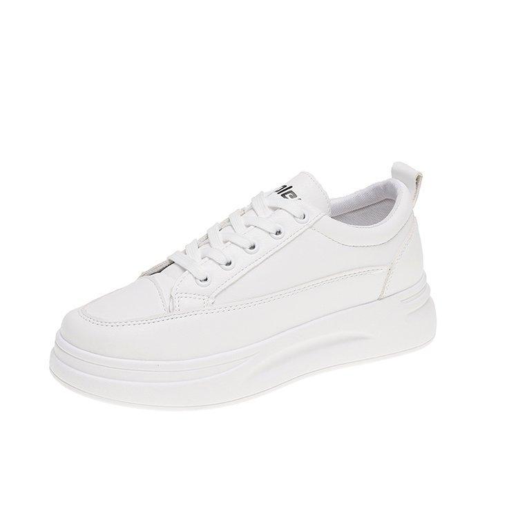 Platform White Shoes Women's 2024 New Winter Student Casual Women's Shoes Trendy Casual Sports Board Shoes Single Shoes Women