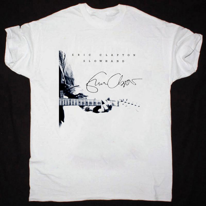 Эрик Клэптон - Signature White Slowhand Все размеры S-5XL Рубашка Унисекс Футболка M