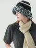 Olinkeompeulliteu Fluffy Ring Crochet Hat (Black)