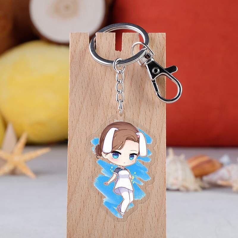 Anime Acrylic Double Side Keychain Cosplay Connor Pendant Keyring