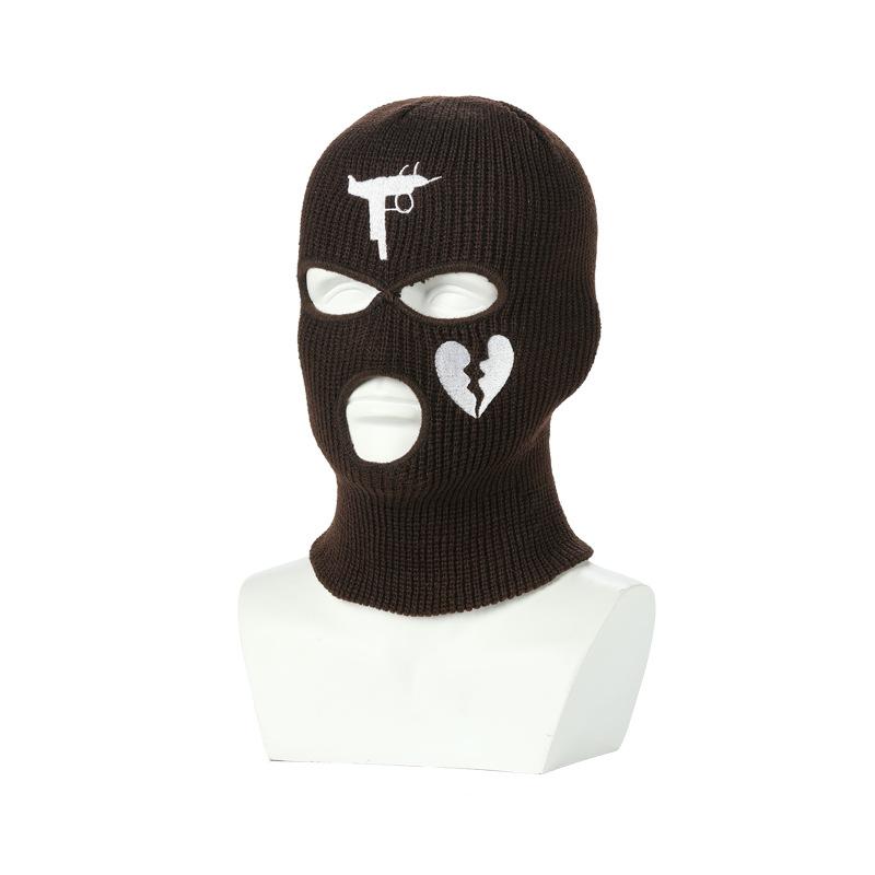 New Full Face Cover Ski Mask Hat 3 Holes Balaclava Army Tactical CS Windproof Knit Beanies Bonnet Winter Warm Unisex Cap