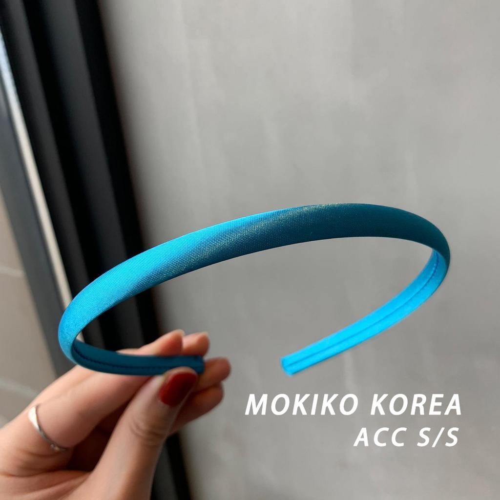 Koreańska Satynowa Opaska w Kolorze Cukierkowym - Świeży Żelkowy Odcień Akcesorium do Włosów
