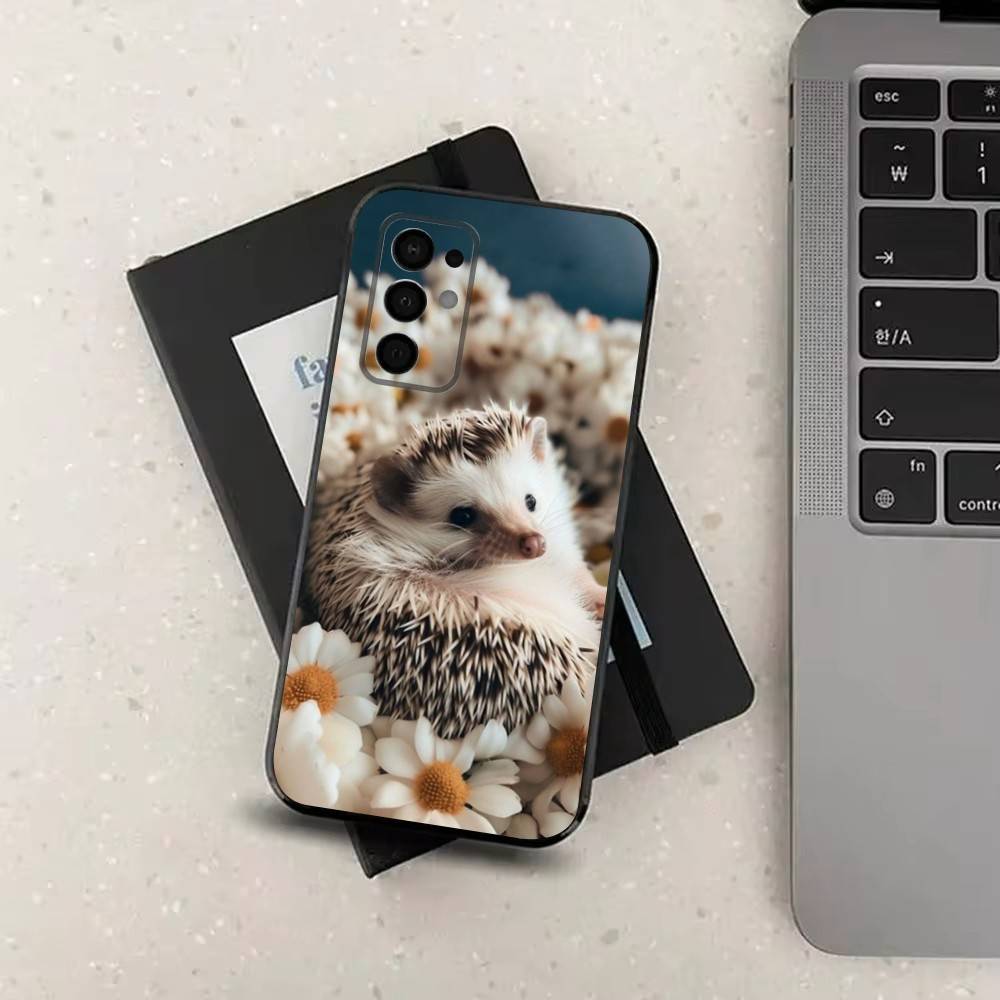 

Cute Hedgehog For Samsung Galaxy A73,31,32,72,41,53,52,71,22,5G,Note,J7,8,9 Soft Black Silicone Phone Case SamsungA20s