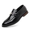Fashion Black Brown Badge Loafers New Men's Pointed Pu Leather Driving Shoes Male Designer Formal Wedding Prom Dress Homecoming Footwear