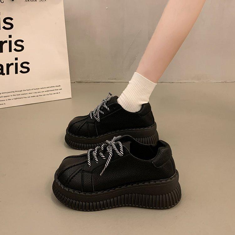 [Youshilai] Retro Platform Fashion Small Leather Shoes Women's 2025 Autumn New Small Muffin Versatile Single Shoes