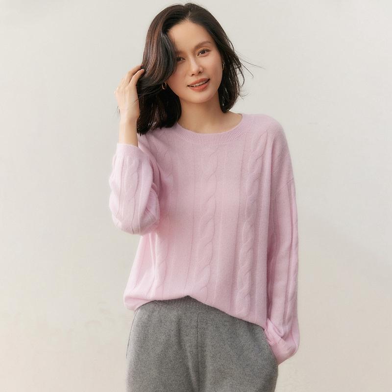 Qinghe 100% Pure Cashmere Women's Sweater - Ultra Soft Luxury Winter Pullover