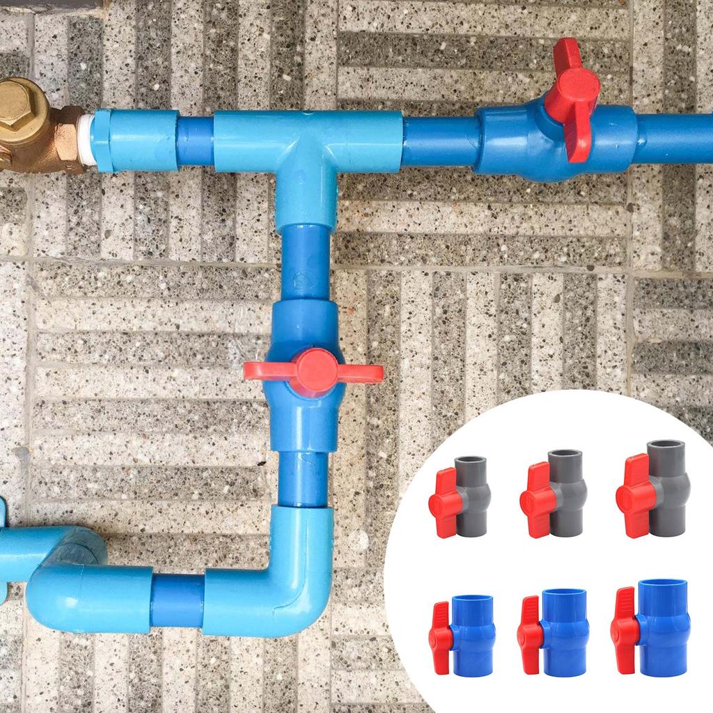 Easy To Operate Manual PVC Ball Valves Corrosions Resistant Valves Right Turning Valves for Agricultural Water Systems