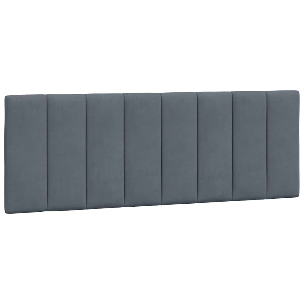 Bed Frame without Mattress Hanko Dark Grey 140 x 190 cm Velvet